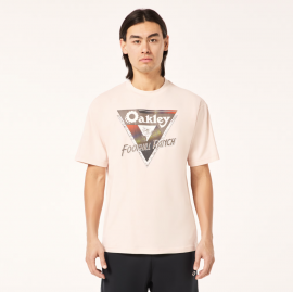 PÁNSKÉ TRIČKO - OAKLEY ENHANCE NEW RETRO TEE TRIANGLE 1.0 SHELL PINK FOA406340-40R-S