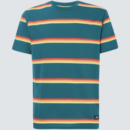 PÁNSKÉ TRIKO - OAKLEY FOUR STRIPES SS TEE FOREST TOWN- FOA400078-74F-L