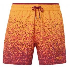 PÁNSKÉ PLAVECKÉ ŠORTKY - OAKLEY BEACH PIXEL MIND 16 INCHES - SUNDRIED TOMATO - 482452-4ST-L