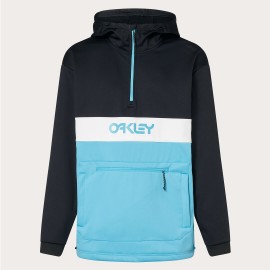 OAKLEY TNP NOSE GRAB SOFTSHELL HOODIE BLACK/BRIGHT BLUE FOA404727-9WT-M