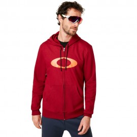 PÁNSKÁ MIKINA S KAPUCÍ - OAKLEY ELLIPSE FZ HOODIE RASPBERRY L - 461644-45A-L