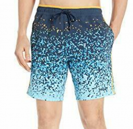 PÁNSKÉ PLAVECKÉ ŠORTKY - OAKLEY BEACH PIXEL MIND 18 INCHES - HAWAIIAN BLUE - 482459-6HB-S