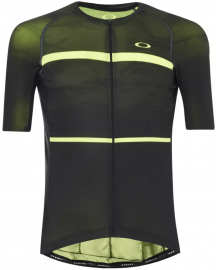 CYKLISTICKÝ DRES - OAKLEY JAWBREAKER ROAD JERSEY BLACKOUT / HI-VIS YELLOW- 434051-05W-M