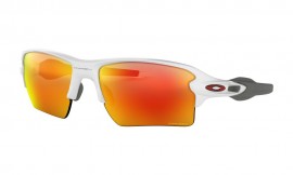 OAKLEY FLAK 2.0 XL - TEAM COLORS - POLISHED WHITE / PRIZM RUBY - OO9188-9359