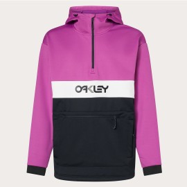 SPORTOVNÍ MIKINA - OAKLEY TNP NOSE GRAB SOFTSHELL HOODIE BLACKOUT/ULTRA PURPLE FOA404727-9EB-L