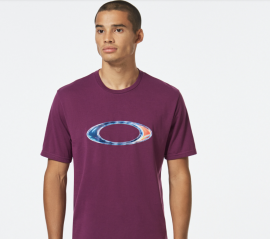 OAKLEY MARBLE ELLIPSE TEE DARK PURPLE FOA403107-89R-M