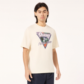 PÁNSKÉ TRIČKO - OAKLEY ENHANCE NEW RETRO TEE TRIANGLE 1.0 LIGHT CREAM FOA406340-10P-M