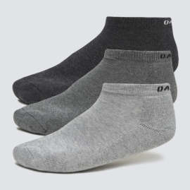 OAKLEY SPORT SOCKS (3PACKS) NEW GRANITE HEATHER FOS900106-28B-M