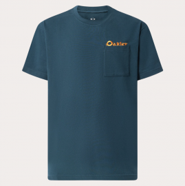 PÁNSKÉ TRIČKO - OAKLEY ENHANCE NEW RETRO TEE FLAG 1.0 OIL BLUE FOA406341-6LA-L