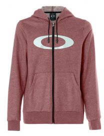 PÁNSKÁ MIKINA S KAPUCÍ - OAKLEY ELLIPSE FZ HOODIE IRON RED LT HEATH - 461644-973-XL