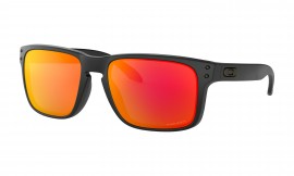 OCHRANNÉ SLUNEČNÍ BRÝLE - OAKLEY HOLBROOK - MATTE BLACK / PRIZM RUBY - OO9102-E255